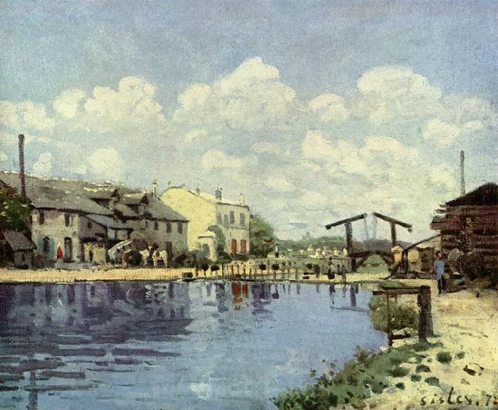 Alfred Sisley Kanal France oil painting art